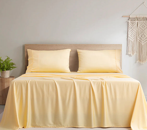Bamboo Fiber Solid Color Bedding Set