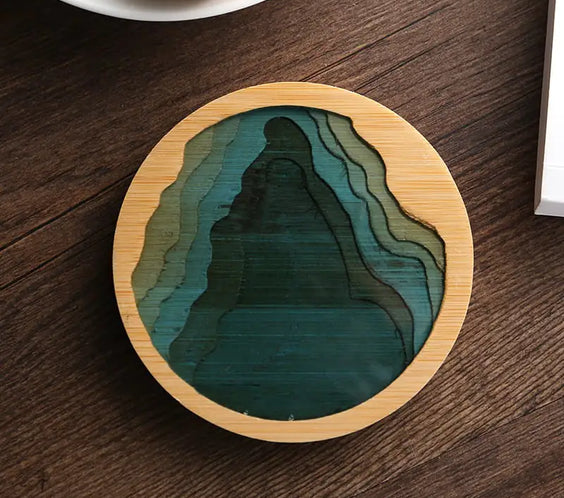 Bamboo Insulated Tea Coaster and Cup Holder