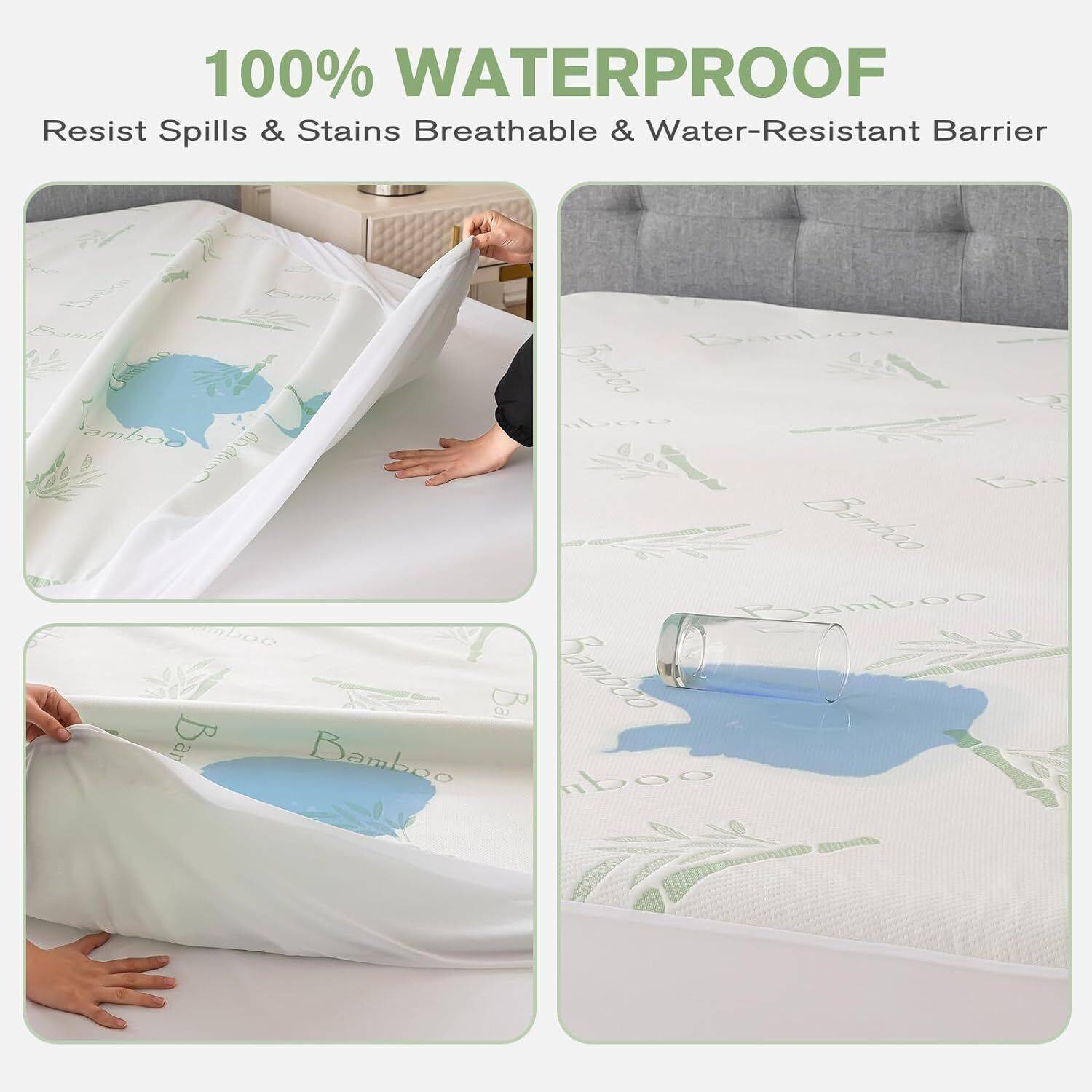 Waterproof Bamboo Mattress Protector