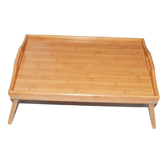 Bamboo Folding Breakfast Tray with Feet