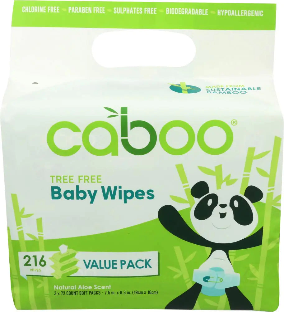 Caboo Bamboo Wipe Baby Bundle 216 ct