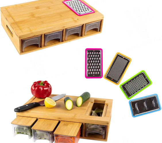 Square Bamboo Cutting Board for Household Use