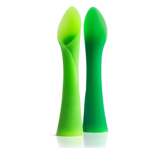 3D Bamboo Leaf Silicone Spoon
