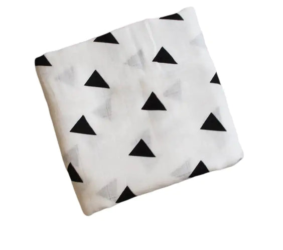 Bamboo Muslin Neutral Receiving Swaddle Blanket