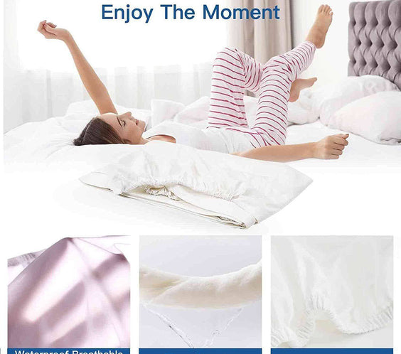 Terry Cotton Fitted Mattress Protector Waterproof