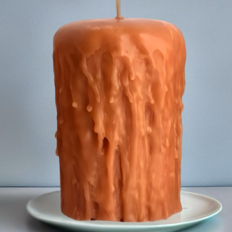 Beeswax Pillar Candle | Gothic | 14cm-1