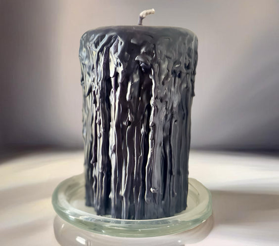 Beeswax Pillar Candle | Gothic | 14cm-2