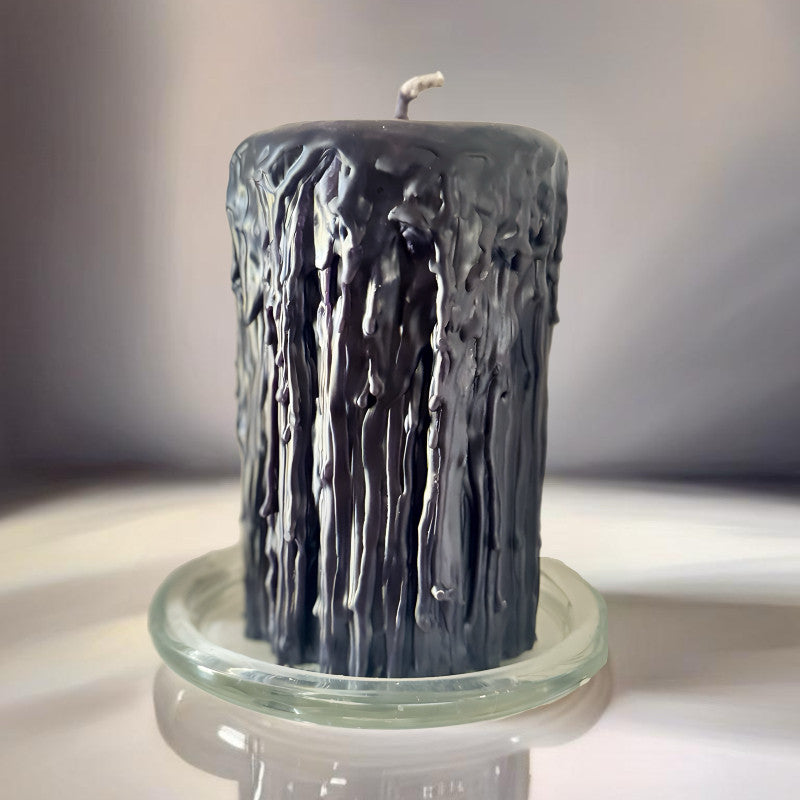 Beeswax Pillar Candle | Gothic | 14cm-2