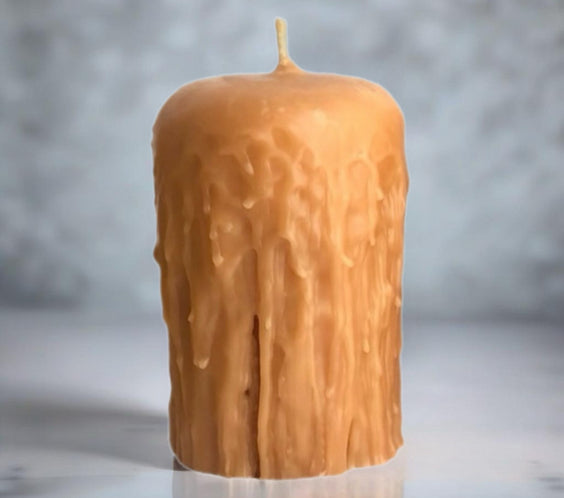 Beeswax Pillar Candle | Gothic | 14cm-3