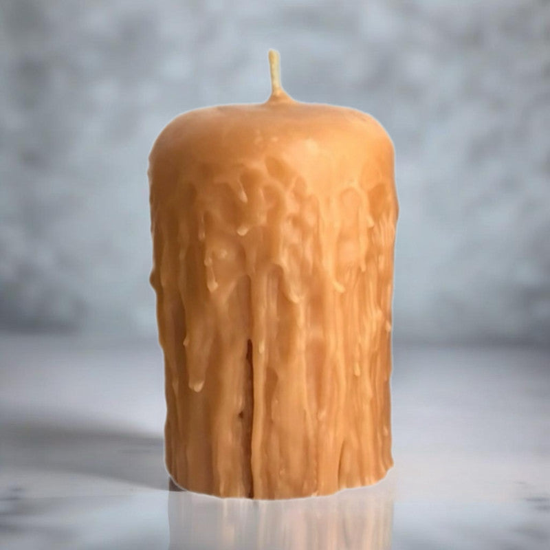 Beeswax Pillar Candle | Gothic | 14cm-3