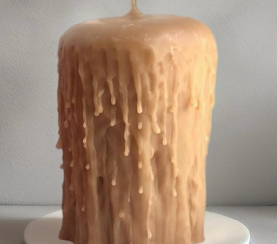 Beeswax Pillar Candle | Gothic | 14cm-4