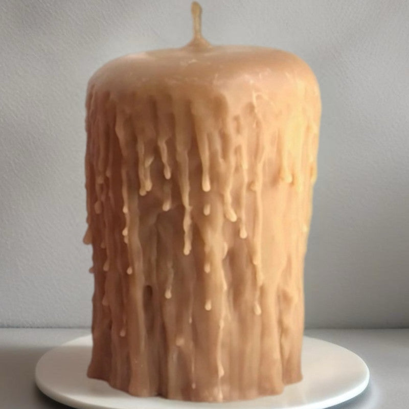 Beeswax Pillar Candle | Gothic | 14cm-4