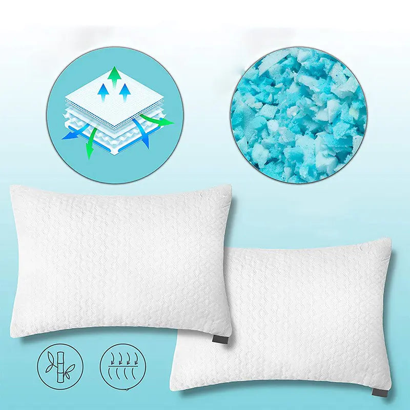 Slow Rebound Bamboo Fiber Memory Foam Pillow