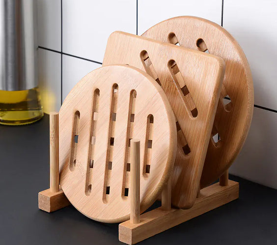 Thick Bamboo Heat-Resistant Dining Table Mats