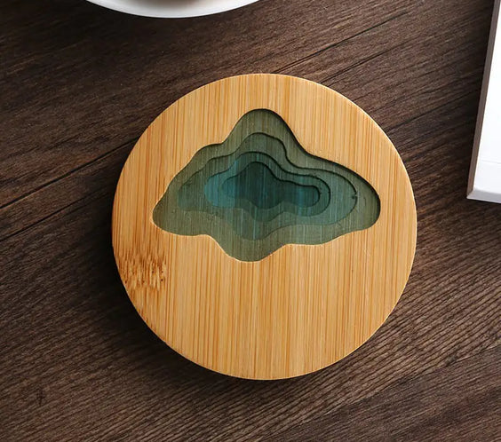 Bamboo Insulated Tea Coaster and Cup Holder