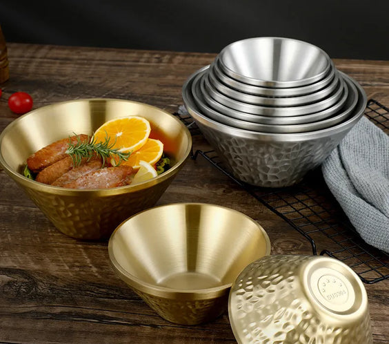 Stainless Steel Bamboo Hat Rice Bowl