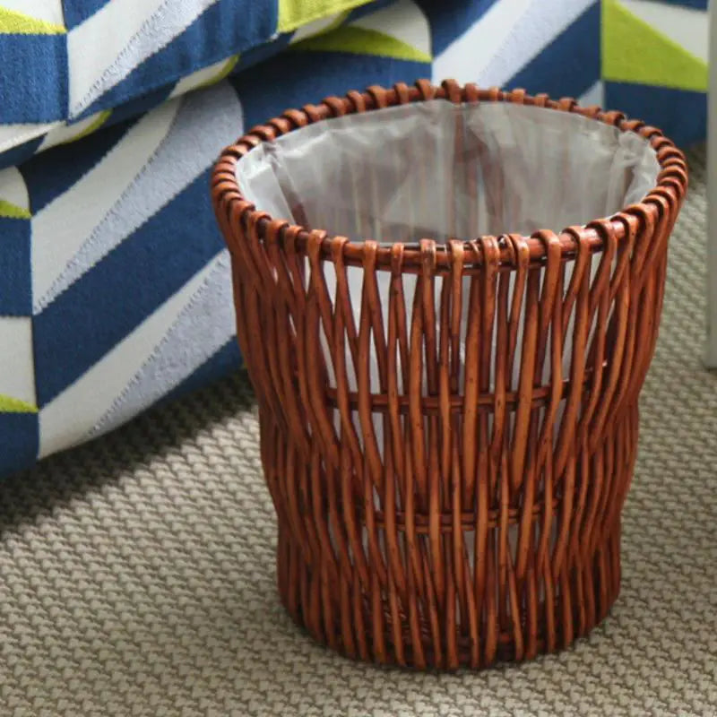 Rattan Waste Basket - Creative Bamboo Paper Bin