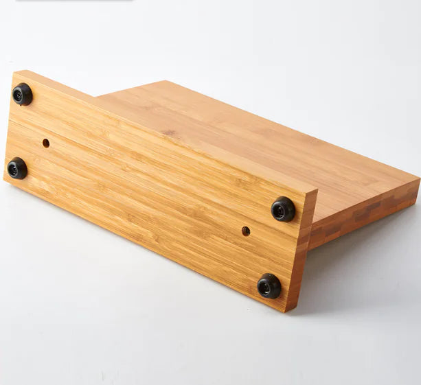 Bamboo Magnetic Knife Holder with Wooden Base