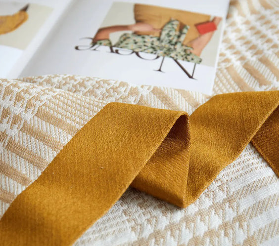 New Tassel Bamboo Fiber Towel Blanket with Jacquard Design