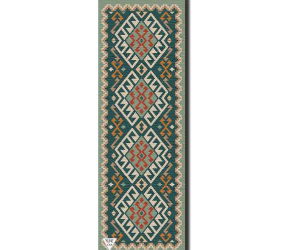 Moab Plains Yoga Mat – 6 mm Extra Thick, Double-Sided Non-Slip, Eco-Friendly PER with Moss Green Nature-Inspired Design | Yune Yoga-0