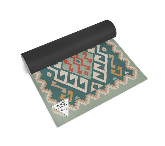 Moab Plains Yoga Mat – 6 mm Extra Thick, Double-Sided Non-Slip, Eco-Friendly PER with Moss Green Nature-Inspired Design | Yune Yoga-2