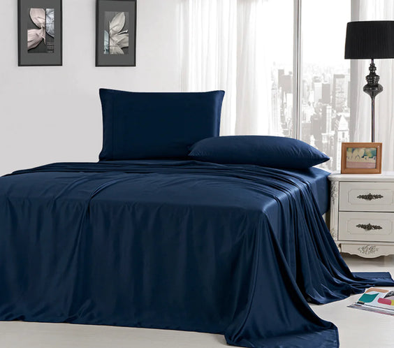 Bamboo Fiber Solid Color Bedding Set