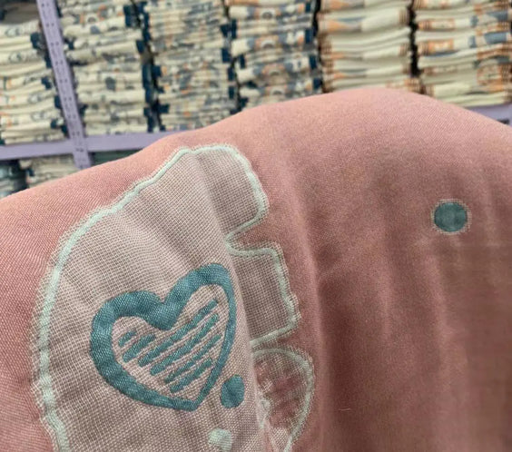 Bamboo Fiber Soft Summer Blanket with Wide Edges