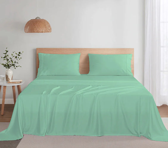 Bamboo Fiber Solid Color Bedding Set