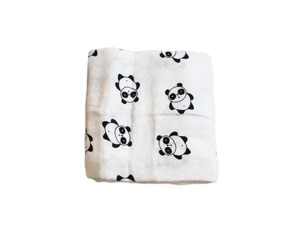 Bamboo Muslin Neutral Receiving Swaddle Blanket