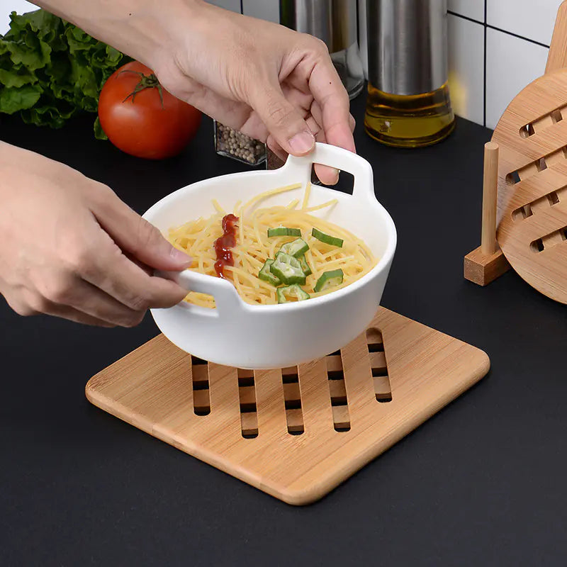 Thick Bamboo Heat-Resistant Dining Table Mats