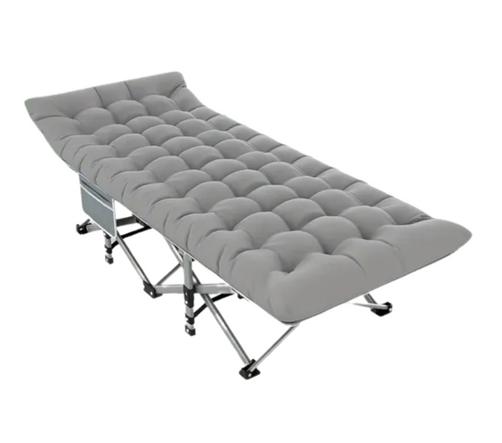 Folding Camp Cot with Mattress-0