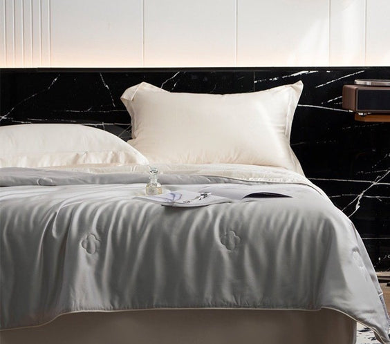 Silky Bamboo Fiber Cooling Blanket Duvet for Hot Sleepers & Night Sweats-5