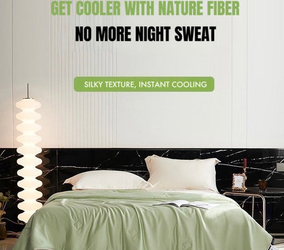Silky Bamboo Fiber Cooling Blanket Duvet for Hot Sleepers & Night Sweats-1
