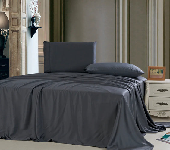 Bamboo Fiber Solid Color Bedding Set