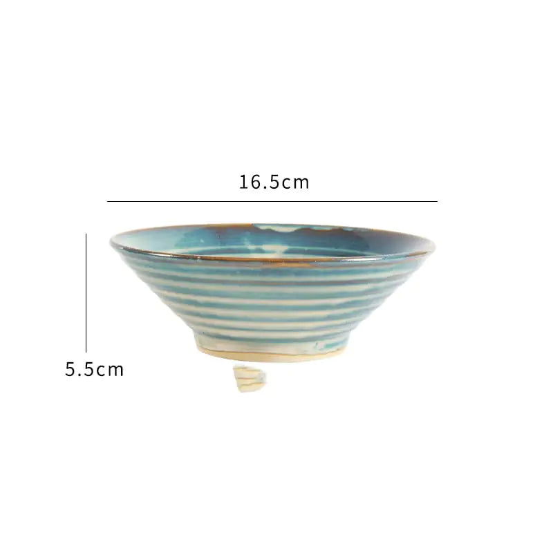 Ceramic Soup Bowl with Bamboo Hat Lid