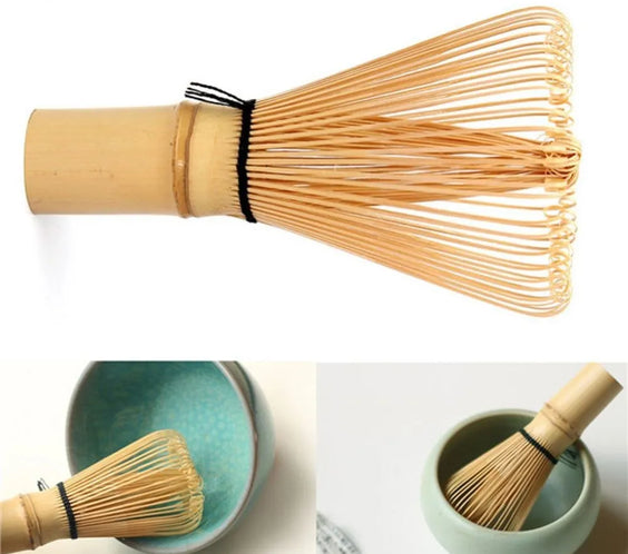 Japanese Bamboo Matcha Whisk, 64 Prongs