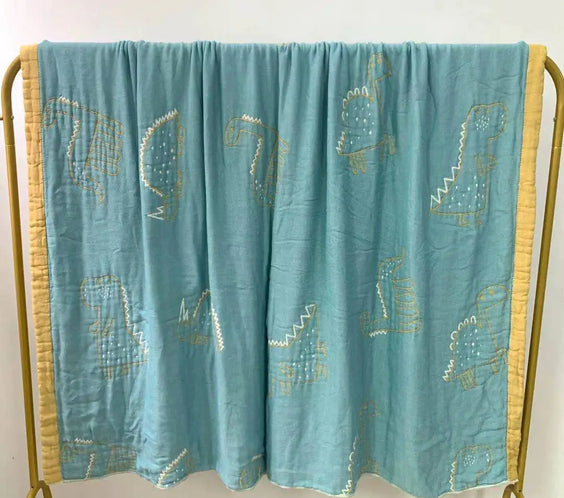 Bamboo Fiber Soft Summer Blanket with Wide Edges