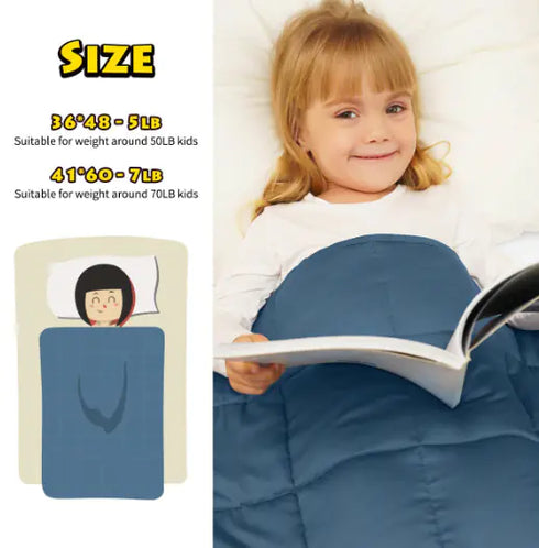 Bamboo Fiber Gravity Blanket for Sleep Support